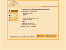 Tablet Screenshot of pension-wesemann.de